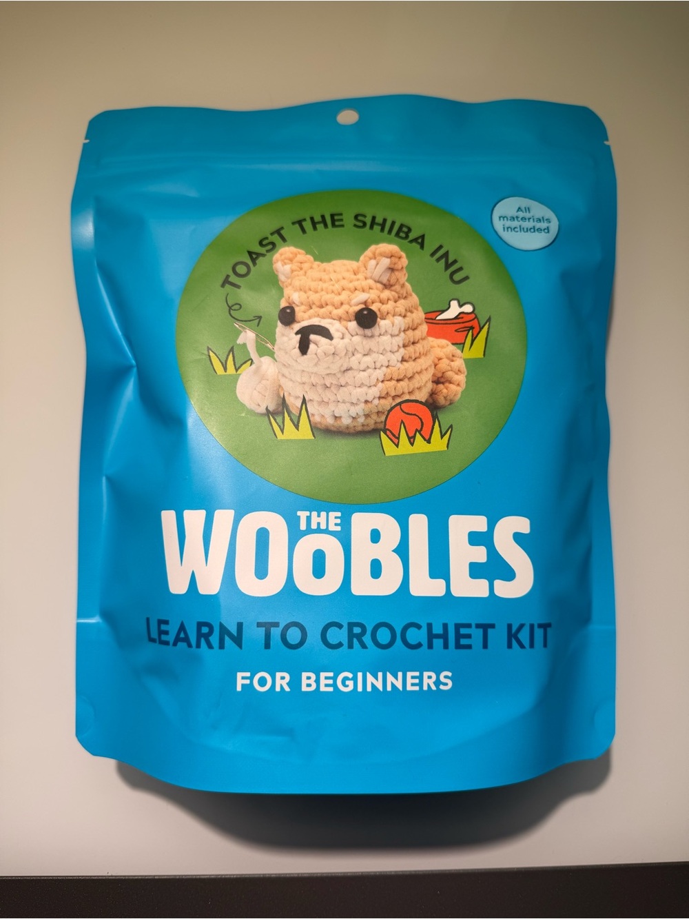 Woobles Toast the Shiba Inu crochet kit